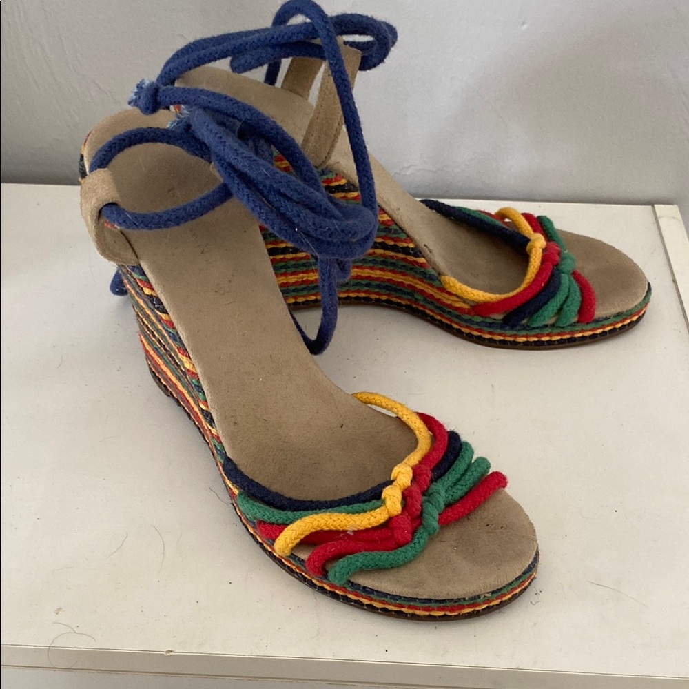 Gianni Bini Strappy Wedge Sandals